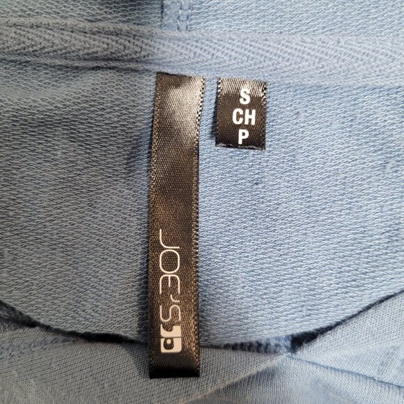 Joe’s Jeans Blue Hoodie Sweatshirt Women’s Size Small Pullover Kangaroo Pocket - Picture 6 of 7